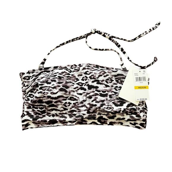 Becca Swimsuit 2 Piece Bikini Leopard print Set Size M - Picture 3 of 12